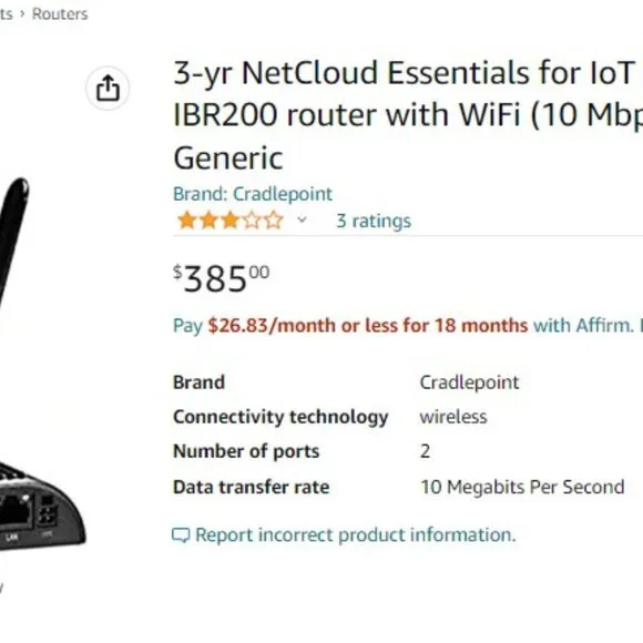 ✨Host Pick✨New Cradlepoint Wifi Router - Picture 5 of 5